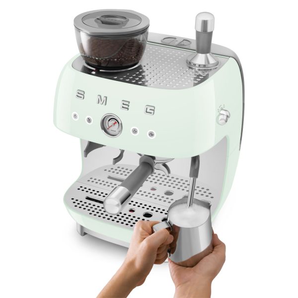SMEG ŐRLŐVEL KOMBINÁLT ESPRESSO KÁVÉFŐZŐ, világoszöld - Image 3