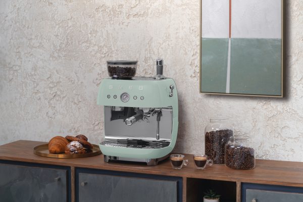 SMEG ŐRLŐVEL KOMBINÁLT ESPRESSO KÁVÉFŐZŐ, világoszöld - Image 4