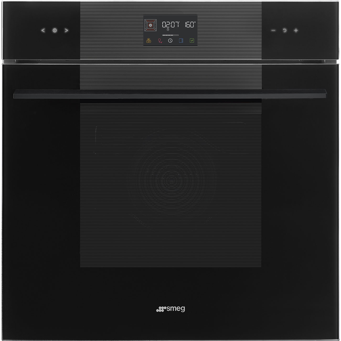 SMEG PIROLITIKUS HŐLÉGKEVERÉSES SÜTŐ, Linea design, Galileo, 60 cm, ES LCD, mélyfekete üveg - SOP6102TB3