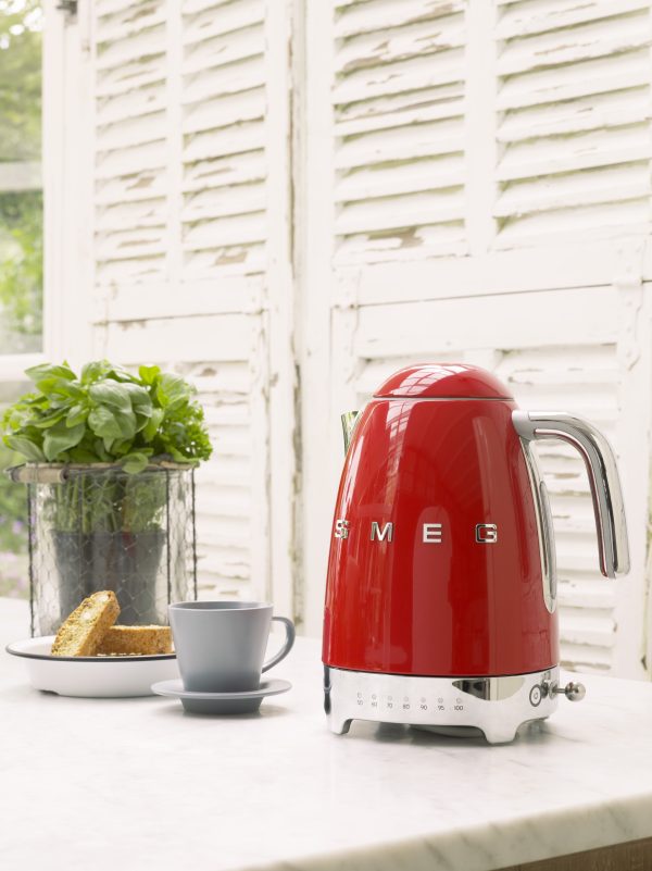 SMEG VÍZFORRALÓ, retro, állítható hőmérséklet, piros - Image 5