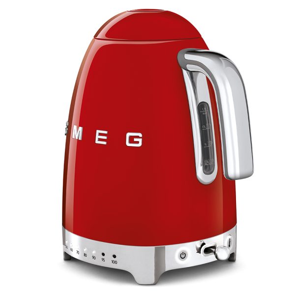 SMEG VÍZFORRALÓ, retro, állítható hőmérséklet, piros - Image 3