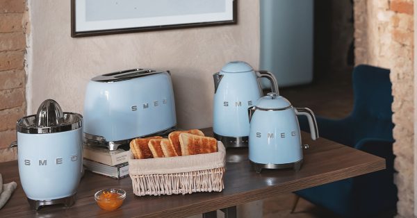 SMEG VÍZFORRALÓ, retro, állítható hőmérséklet, világoskék - Image 8