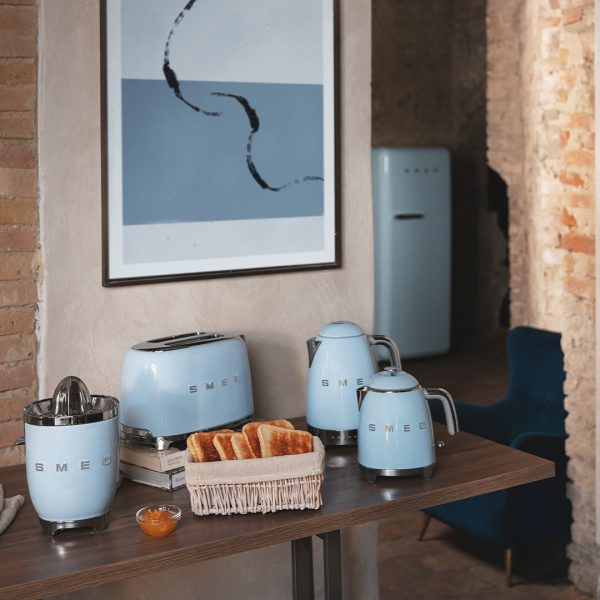 SMEG VÍZFORRALÓ, retro, állítható hőmérséklet, világoskék - Image 7
