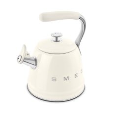 SMEG VÍZFORRALÓ TEÁSKANNA, retro, síppal, bézs