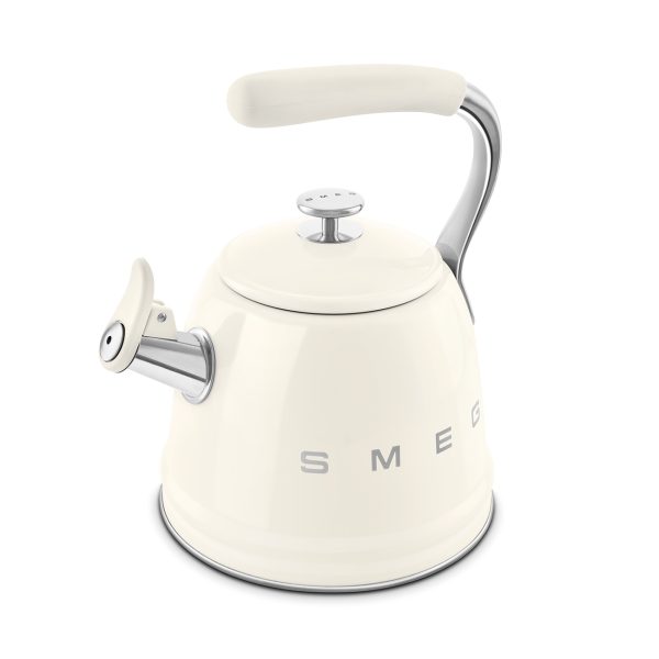 SMEG VÍZFORRALÓ TEÁSKANNA, retro, síppal, bézs