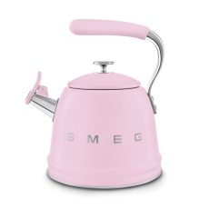 SMEG VÍZFORRALÓ TEÁSKANNA, retro, síppal, rózsaszín