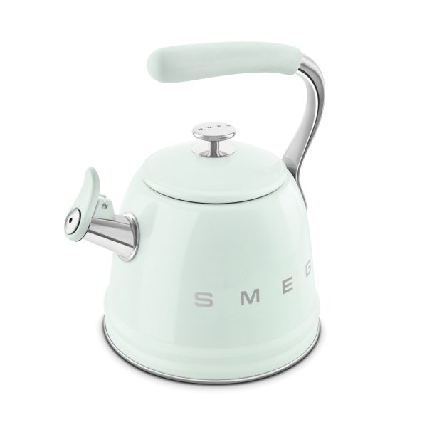 SMEG VÍZFORRALÓ TEÁSKANNA, retro, síppal, világoszöld