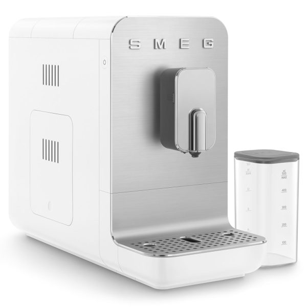 SMEG AUTOMATA KÁVÉFŐZŐ, retro, tejhabosító funkció, cappuccino/latte macchiato funkció, matt fehér - Image 2