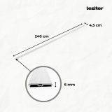 Vinyl SPC padló burkolatváltó Tanami tölgy 2400x45x6 mm - Image 3