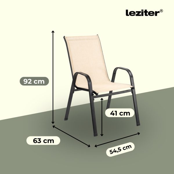 Como kerti szék bézs -YX-C04 - Image 2