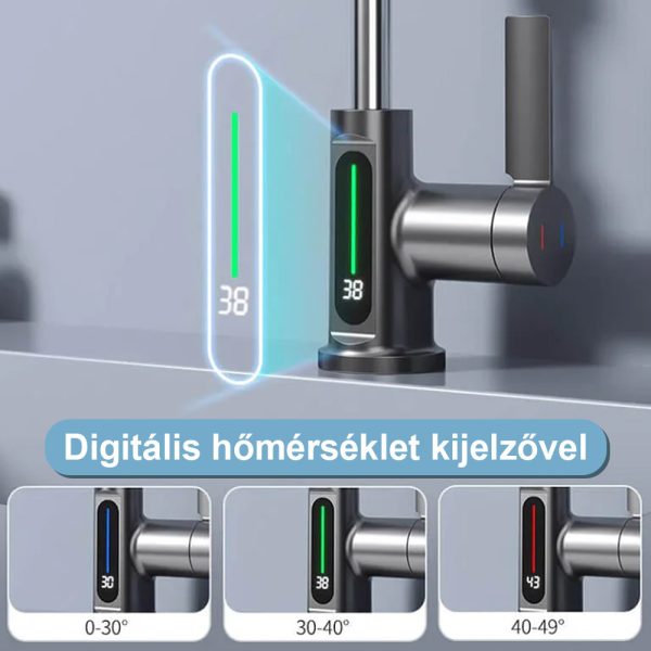 Mara mosogató csaptelep multifunkciós fejjel digitális kijelzővel - Image 6