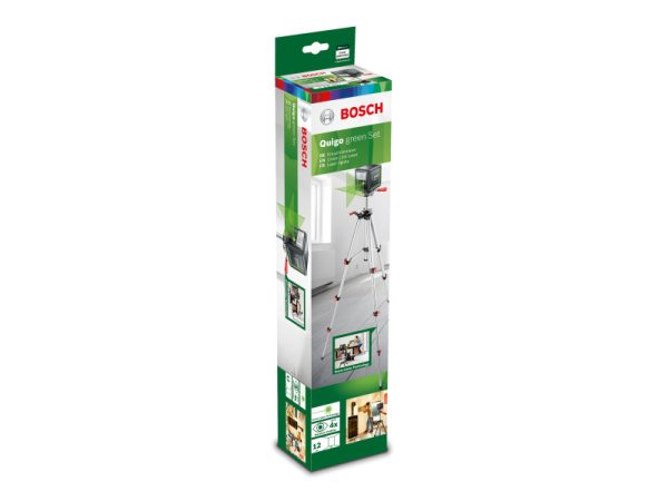 BOSCH Keresztvonalas szintezőlézer szett (zöld) Quigo - Image 2