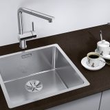 Blanco ANDANO 400-IF rozsdamentes egymedencés mosogató 44 x 44 x 19 cm InFino® szűrőkosár – 522957 - Image 2