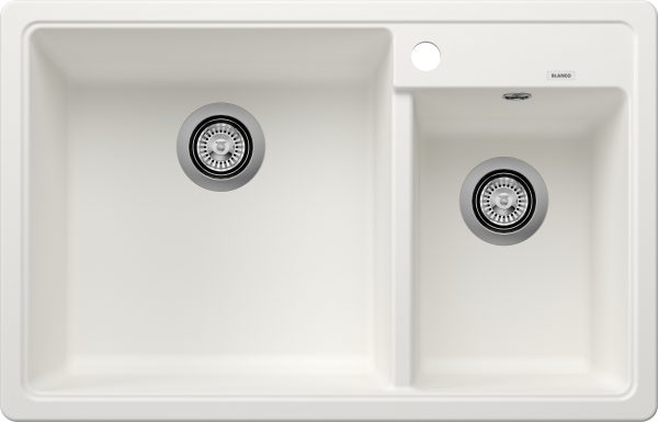 Blanco Legra 8 két medencés gránit mosogató fehér 78 x 50 cm - 526226