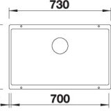 BLANCO SUBLINE 700-U antracit exc.n. - Image 3