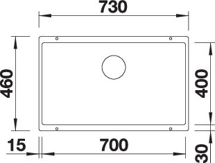 BLANCO SUBLINE 700-U fekete exc.n. - Image 3