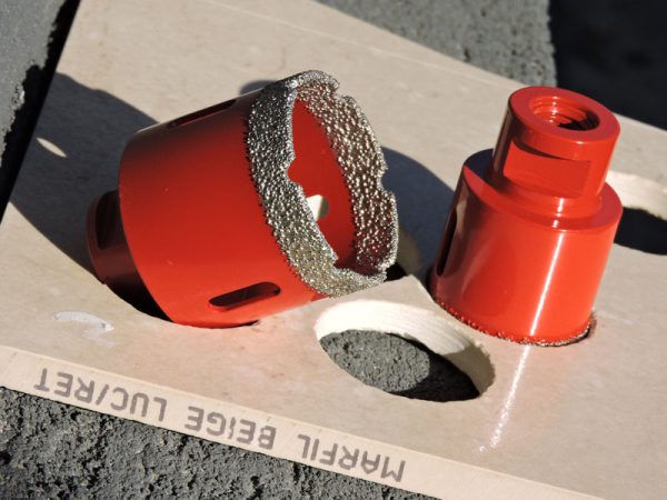 Diatech Piros gyémántfúró 95mm M14 sarokcsiszolóhoz