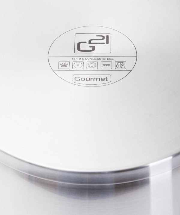 G21 Gourmet Magic 28 cm átmérőjű főzőedény, rozsdamentes acél - Image 9