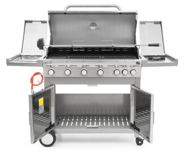 G21 Mexico BBQ Premium line gázgrill, 7 égőfej + ajándék nyomáscsökkentő - Image 4