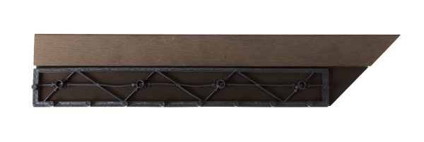 G21 Indiai teak átvezető profil a WPC burkolócsempékhez, 38,5 x 7,5 cm sarok (jobb) - Image 4