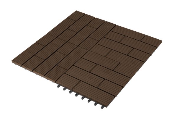 G21 Samoa WPC burkolócsempe, indiai teak színben 2,3x30x30 cm - Image 3