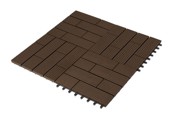 G21 Samoa WPC burkolócsempe, indiai teak színben 2,3x30x30 cm - Image 4