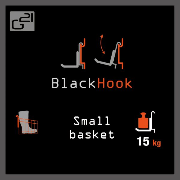 G21 BlackHook small basket akasztó rendszer 30 x 22 x 23 cm - Image 6