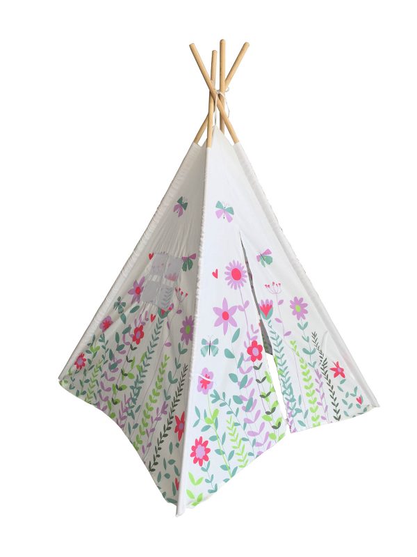 G21 játék - Teepee sátor Tavaszi rét, rózsaszín virágok - Image 2