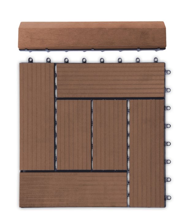 G21 Cseresznye átvezető profil a WPC burkolócsempékhez, 30 x 7,5 cm egyenes - Image 5