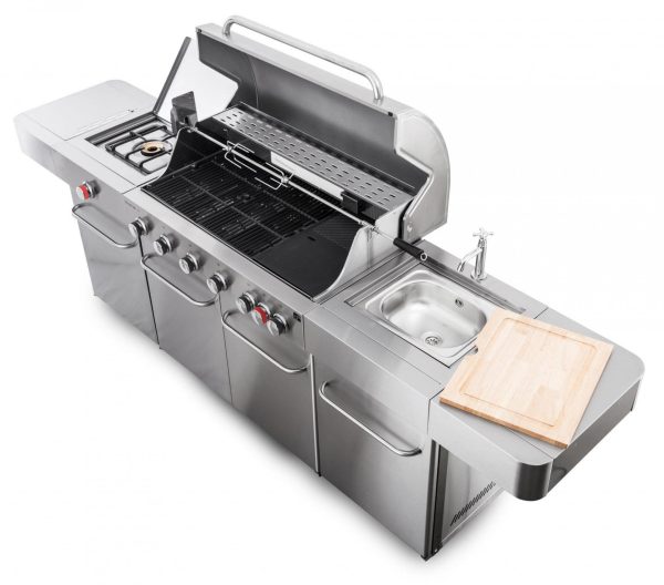 G21 Nevada BBQ konyha Premium Line gázgrill, 8 égőfej + ajándék nyomáscsökkentő - Image 7
