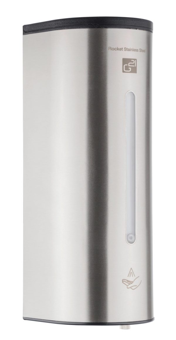 G21 Rocket Stainless Steel automatikus kézfertőtlenítő adagoló, 1000 ml
