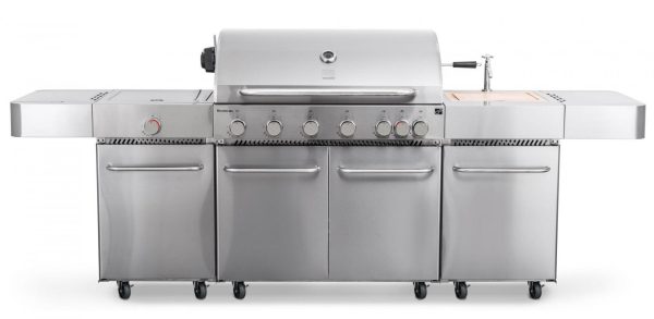 G21 Nevada BBQ konyha Premium Line gázgrill, 8 égőfej + ajándék nyomáscsökkentő