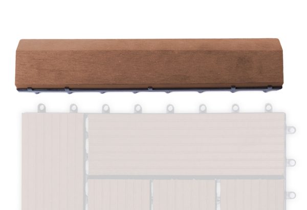 G21 Cseresznye átvezető profil a WPC burkolócsempékhez, 30 x 7,5 cm egyenes