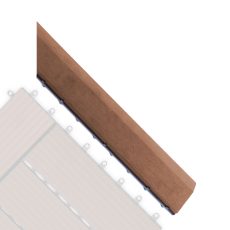 G21 Cseresznye átvezető profil a WPC burkolócsempékhez, 38,5 x 7,5 cm sarok (jobb)