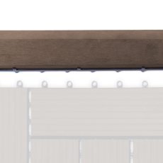 G21 Indiai teak átvezető profil a WPC burkolócsempékhez, 30 x 7,5 cm egyenes