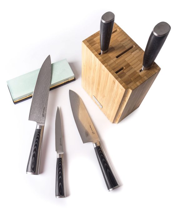 Késkészlet G21 Gourmet Premium 5 db bambusz késtartóban + csiszolókő - Image 2