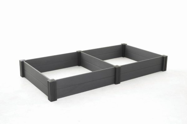Keter Vista Modular Garden Bed magaságyás, kettős csomagolás, szürke - Image 2