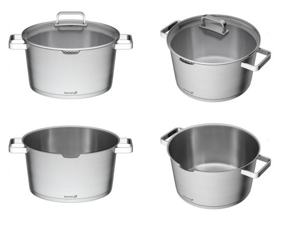G21 Gourmet Magic edénykészlet szűrővel, 4 darabos, rozsdamentes acél - Image 8