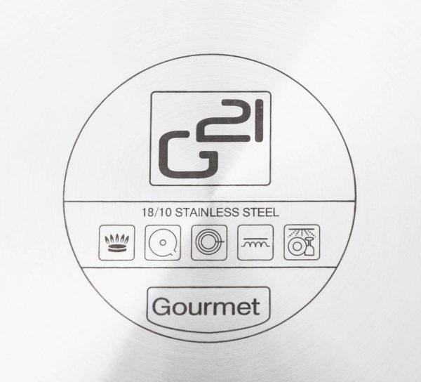 G21 Gourmet Magic edénykészlet extra fazékkal, 11 darabos, rozsdamentes acél - Image 8