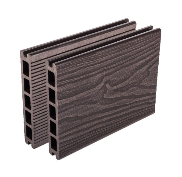 G21 kültéri burkolólap, 2,5 x 14,8 x 300 cm, Dark Wood, WPC - Image 3