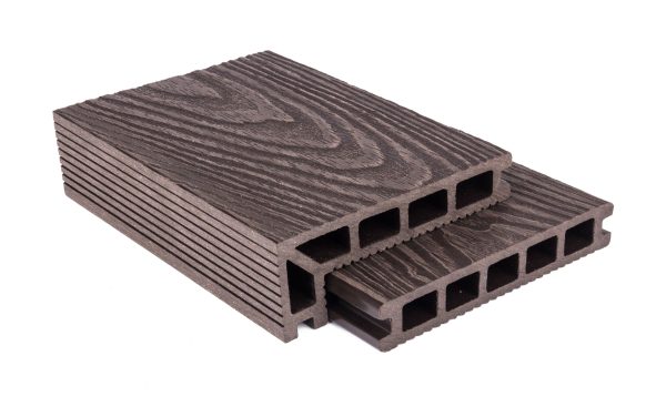 G21 kültéri burkolólap, 2,5 x 14,8 x 300 cm, Dark Wood, WPC - Image 6