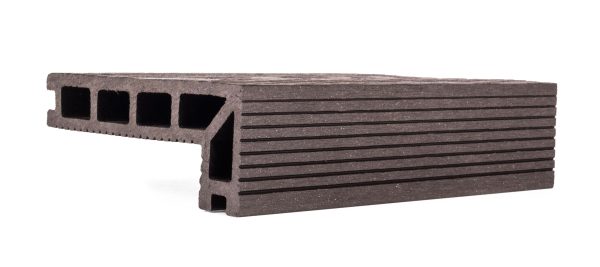 G21 kültéri elzáró burkolólap, 2,5 x 14 x 400 cm, Dark Wood, WPC - Image 4