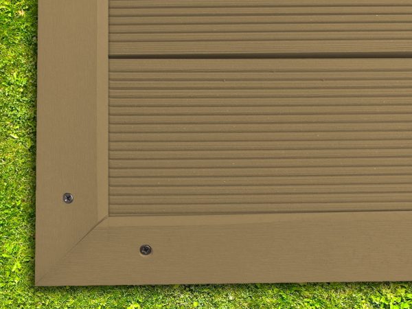Lezáró él a G21padlórendszerhez a Cumaru burkolólapokhoz 5,5*5,5*350 cm - Image 2