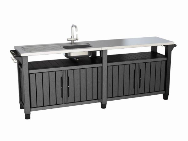 Keter UNITY Chef 415 L grill asztal, grafit, sérült csomagolás - Image 4