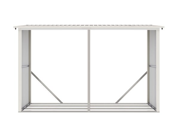 G21 WOH 682 tüzifa tároló - 302 x 119 cm, szürke - Image 2