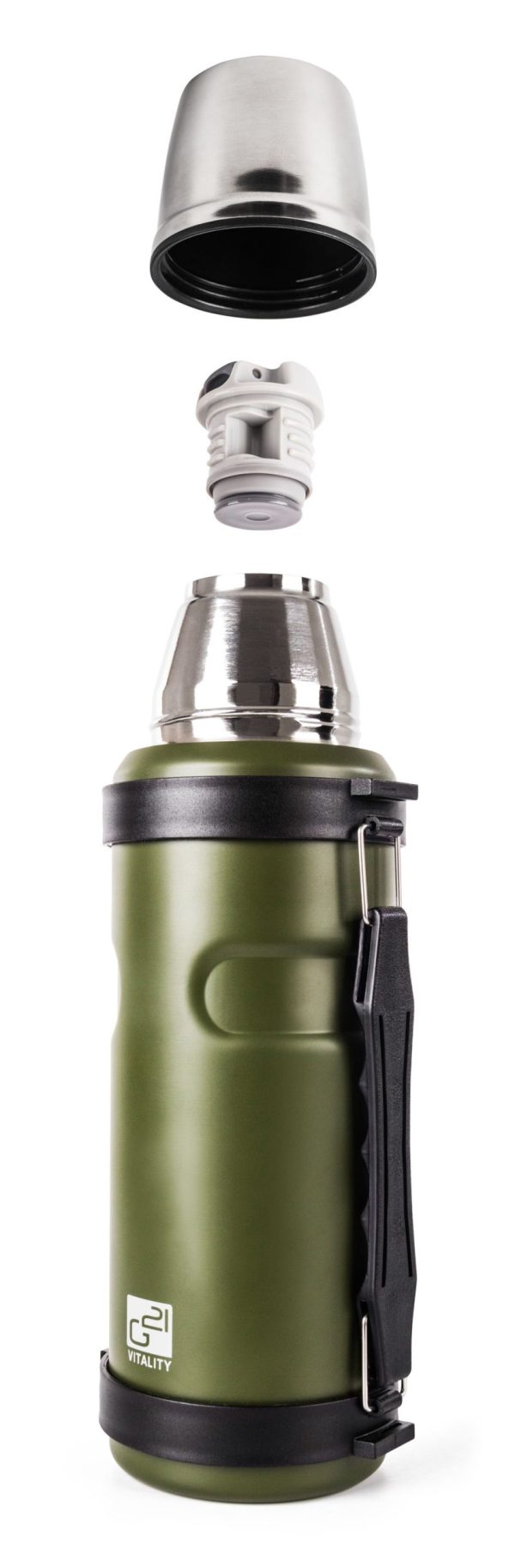 G21 ivópalack, 1000 ml, khaki zöld, fogantyúval - Image 4