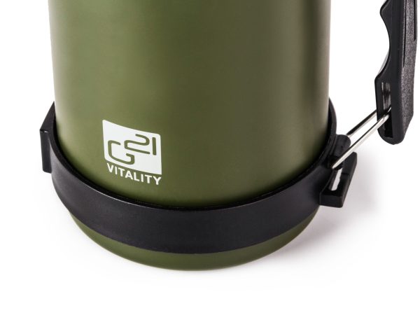 G21 ivópalack, 1000 ml, khaki zöld, fogantyúval - Image 7