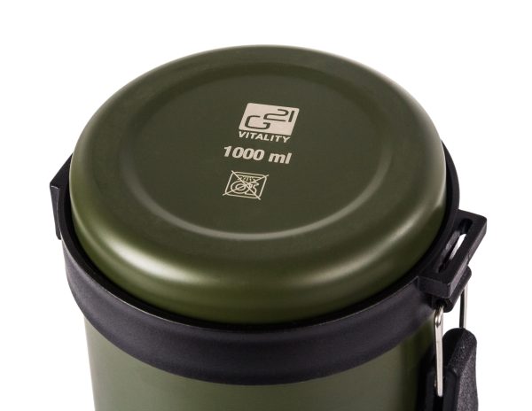 G21 ivópalack, 1000 ml, khaki zöld, fogantyúval - Image 9