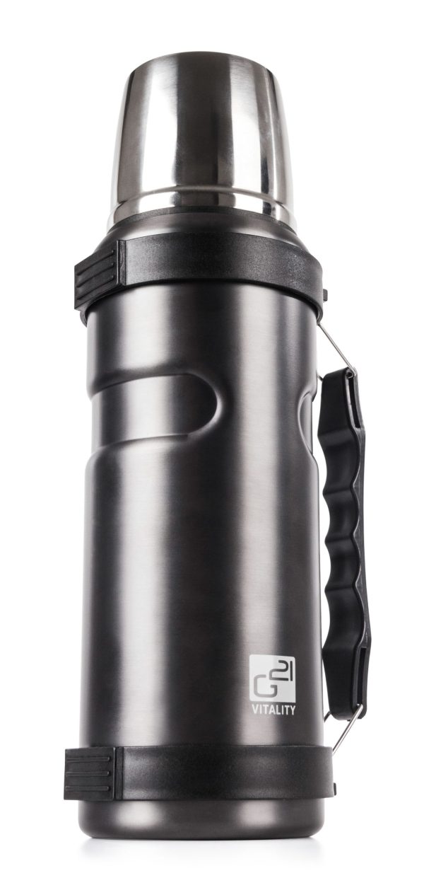 G21 ivópalack, 1000 ml, acélszürke, fogantyúval - Image 3