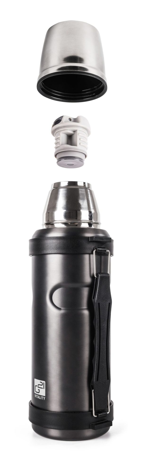 G21 ivópalack, 1000 ml, acélszürke, fogantyúval - Image 4
